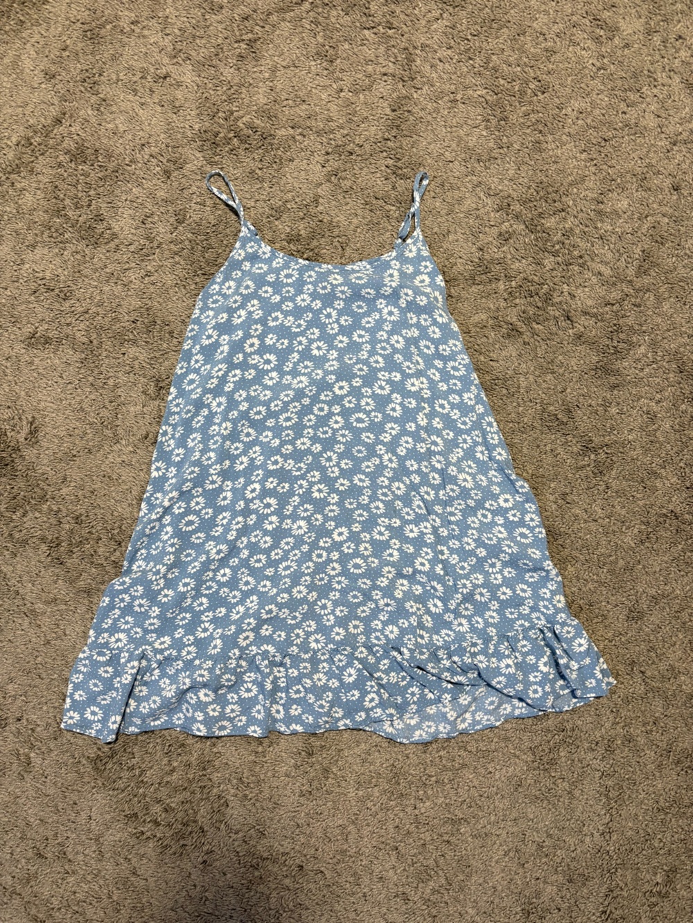 Blue Floral Kids One-Piece Sundress